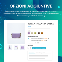 Extra Options - custom product attributes for PrestaShop