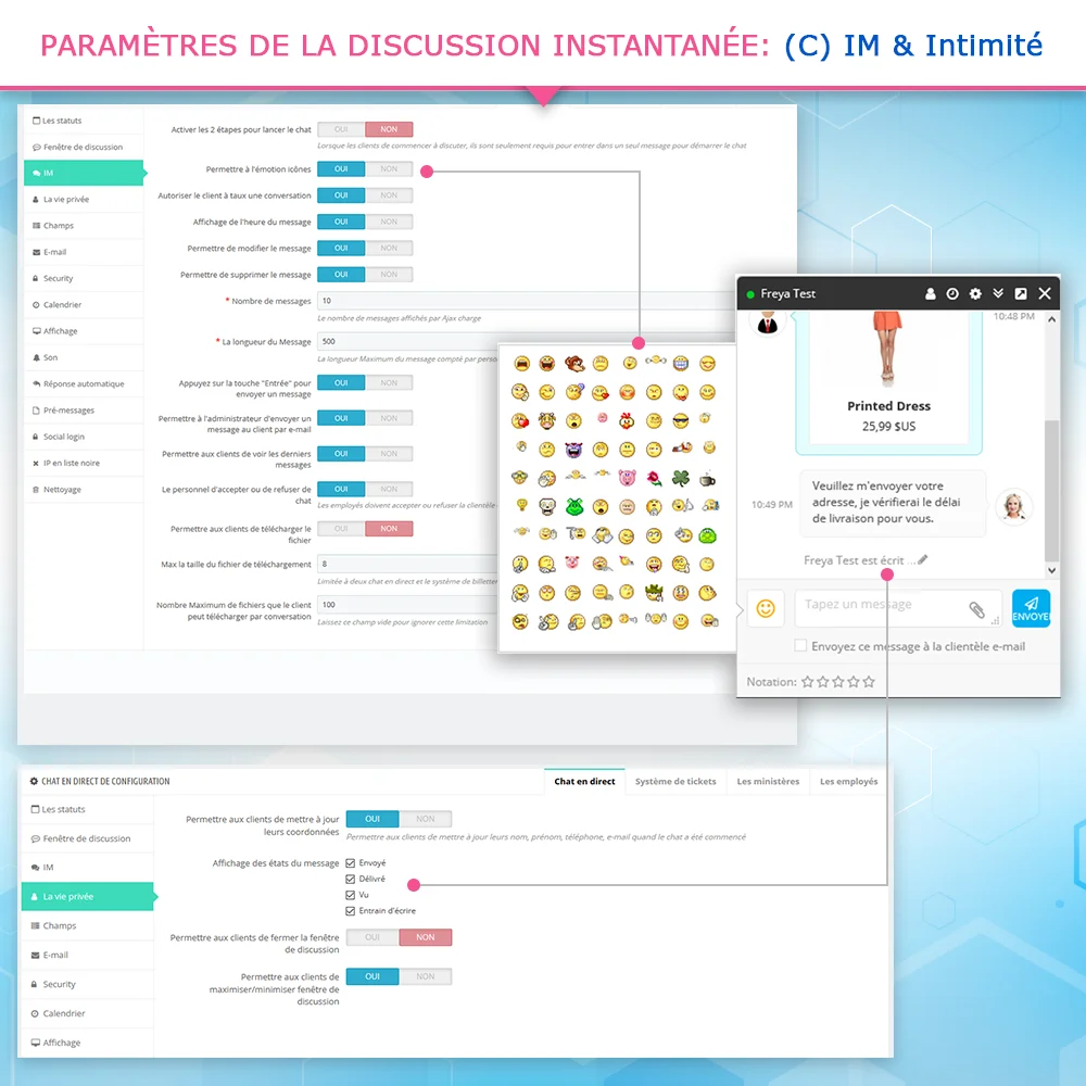 Présentez le module de chat en direct PrestaShop