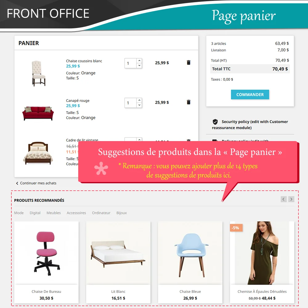 Présentez le module de vente croisée PrestaShop