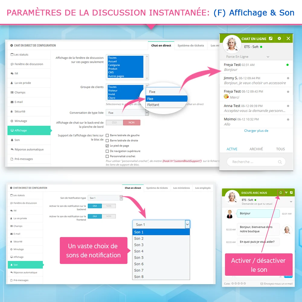 Présentez le module de chat en direct PrestaShop