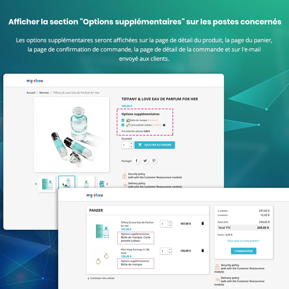 Présenter le module d'options de produits PrestaShop