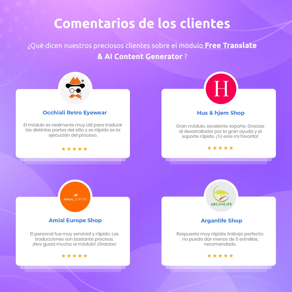 Presenta el módulo de traducción automática de PrestaShop