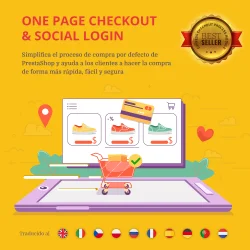 One Page Checkout & Social Login – PayPal, Stripe, COD
