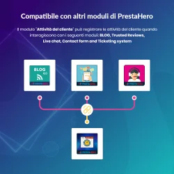 PrestaShop customer tracking module is compatible with other modules by PrestaHero