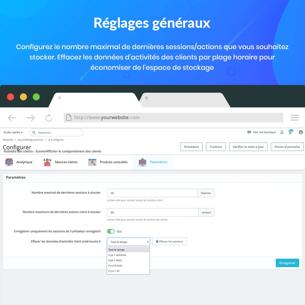 Introduce PrestaShop customer tracking module
