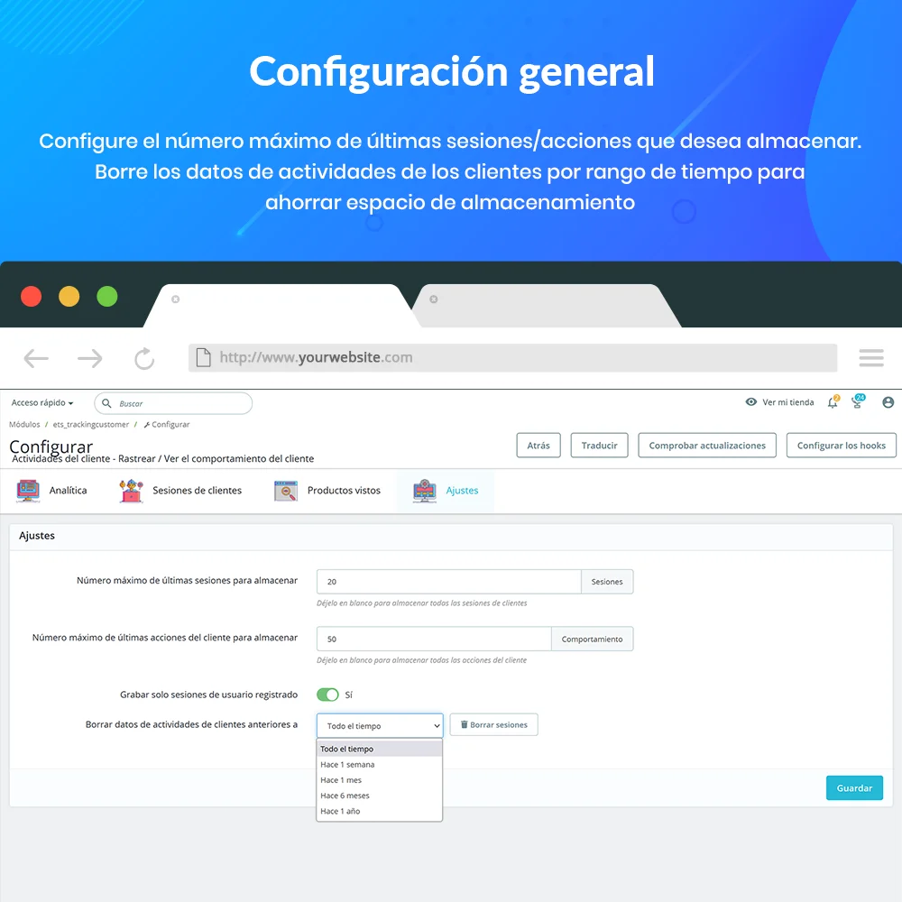 Introduce PrestaShop customer tracking module