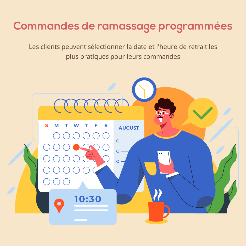 Commandes de ramassage programmées