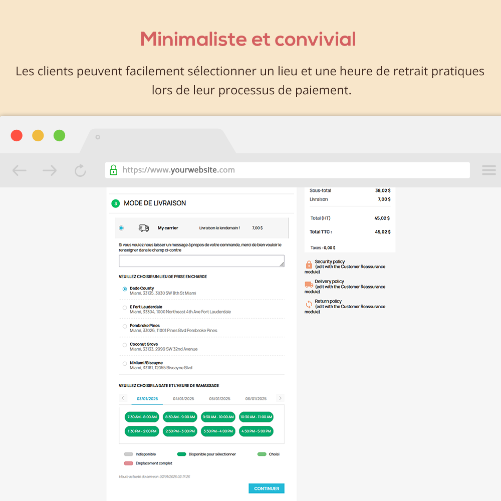 Minimaliste et convivial