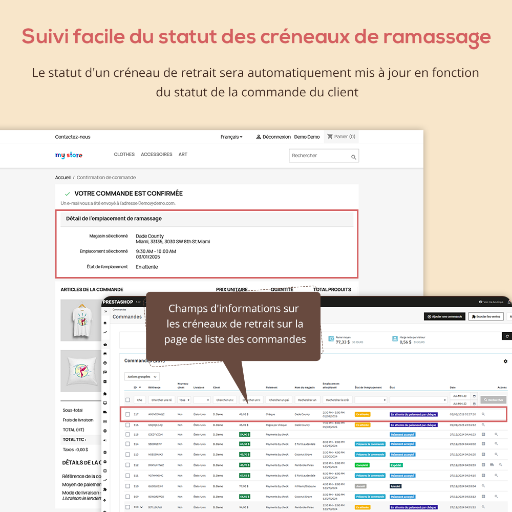 Présentation du module de retrait en magasin et de livraison locale de Prestashop