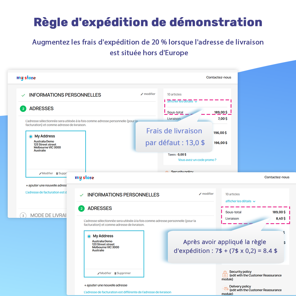 Présentation du module de frais de livraison PrestaShop