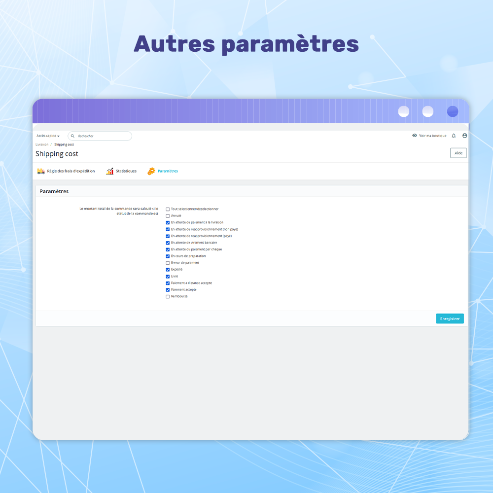 Présentation du module de frais de livraison PrestaShop