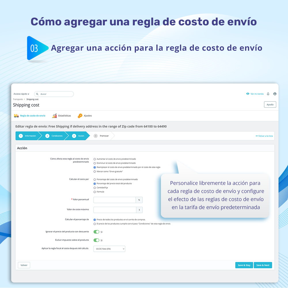 Presentación del módulo de costos de envío de PrestaShop