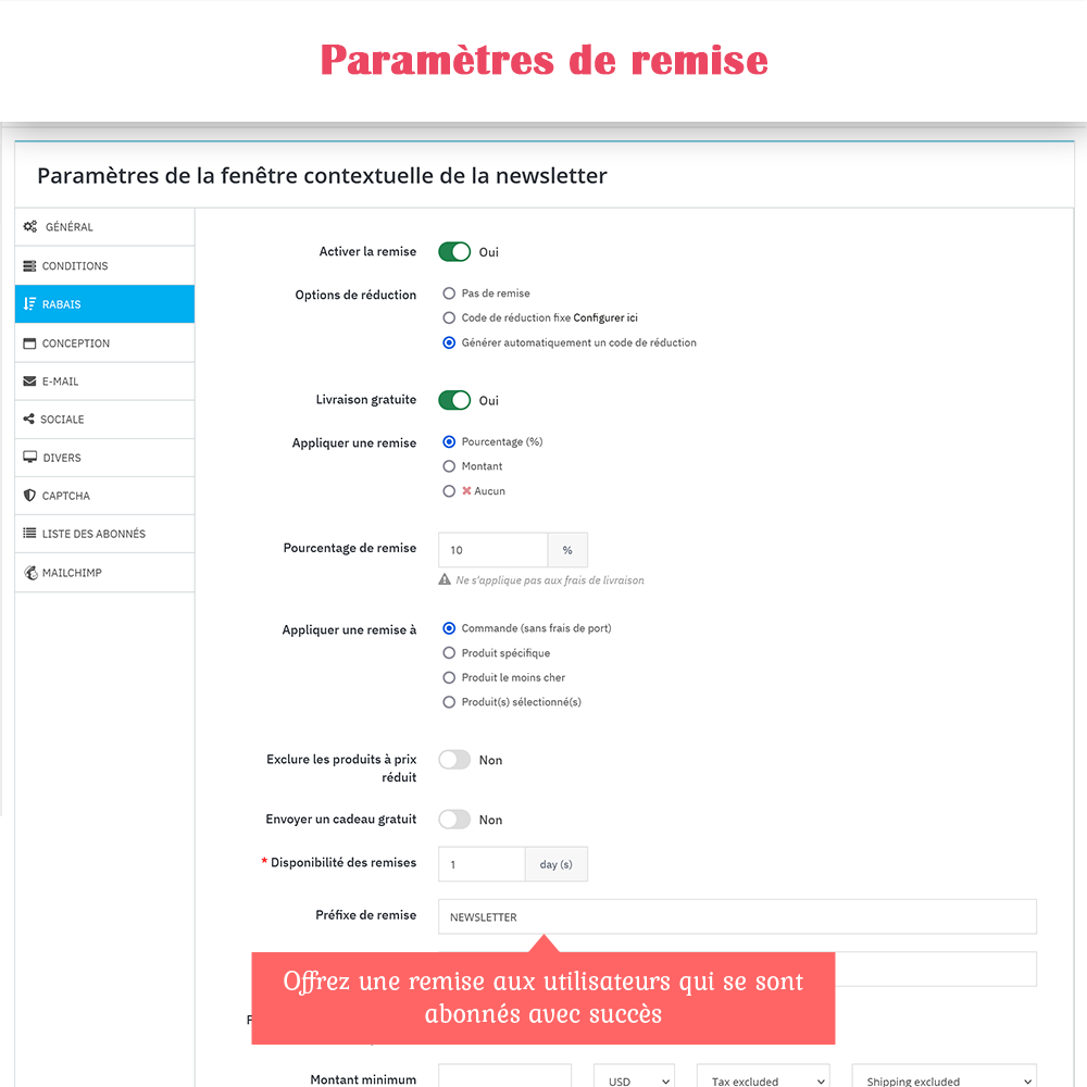 Présentation du module Popup Newsletter PrestaShop