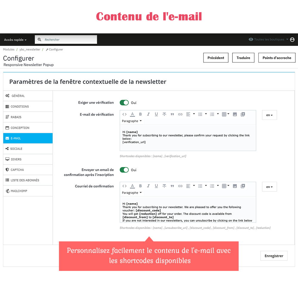 Présentation du module Popup Newsletter PrestaShop