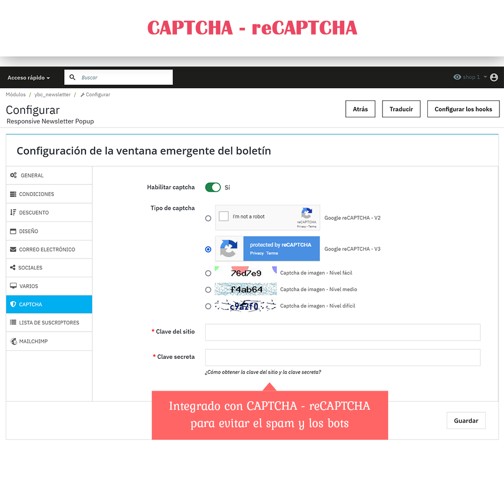 Introducción al módulo Popup de Boletín PrestaShop