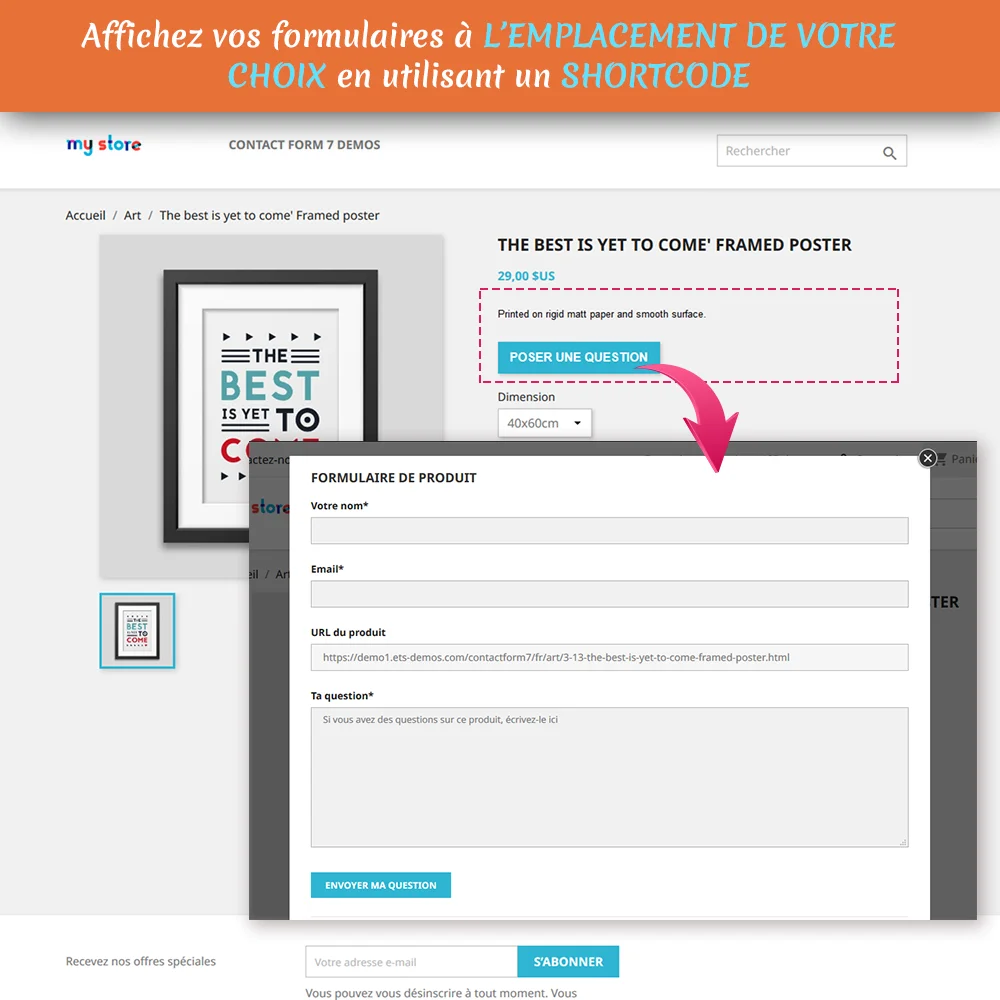 Le module constructeur de formulaires PrestaShop prend en charge tous les types de champs de saisie