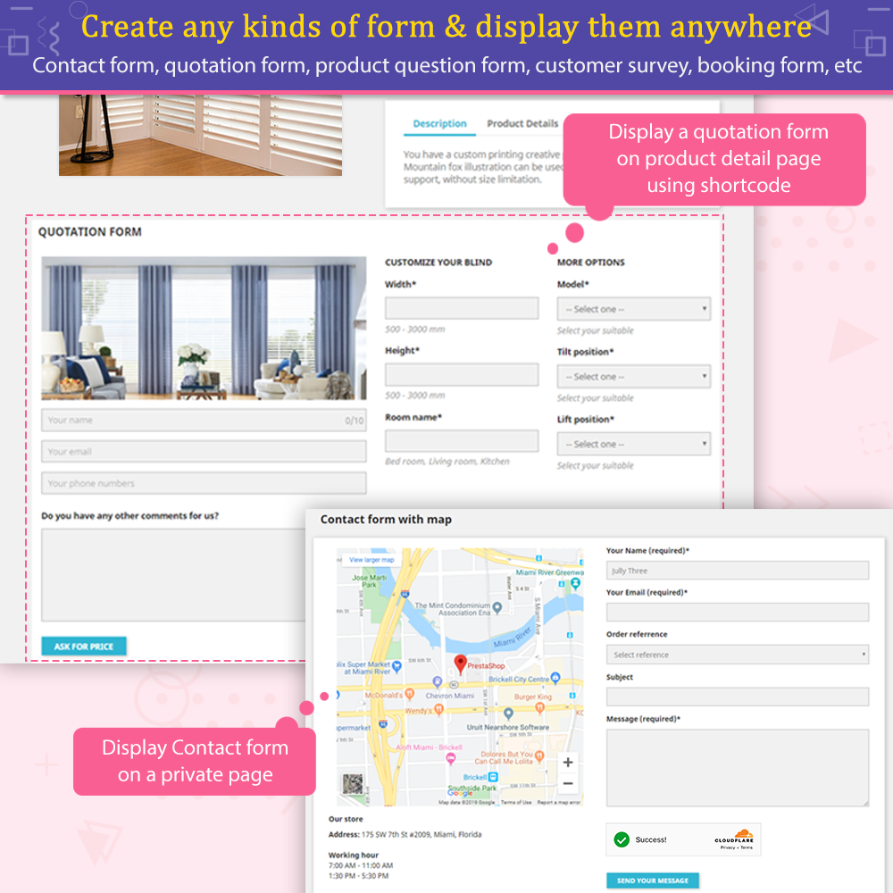 Tạo bất kỳ loại mẫu nào và hiển thị ở bất kỳ đâu
