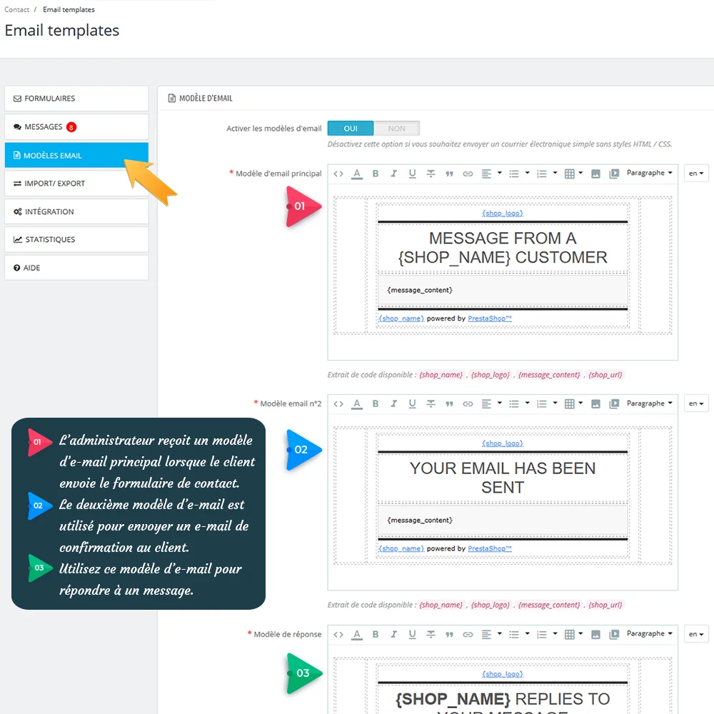 Présentation de "Contact Form 7" - Puissant module de formulaire de contact pour PrestaShop