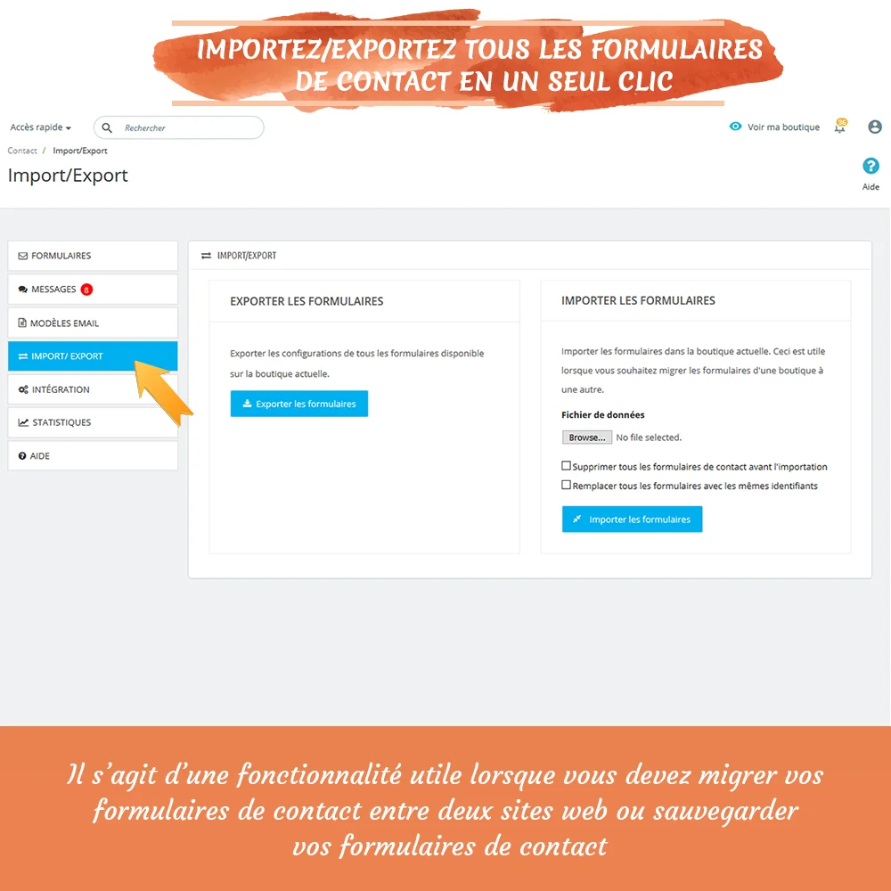 Présentation de "Contact Form 7" - Puissant module de formulaire de contact pour PrestaShop