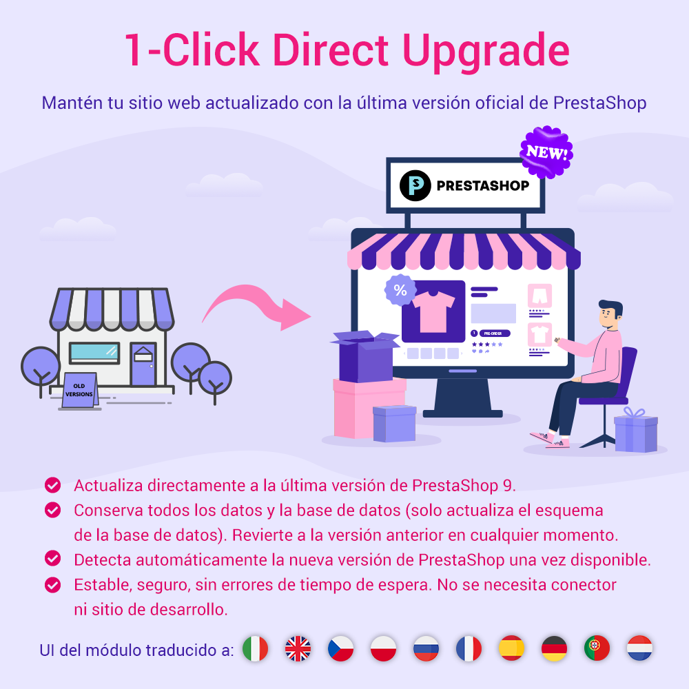 1-Click Direct Upgrade: Incluye actualización gratuita