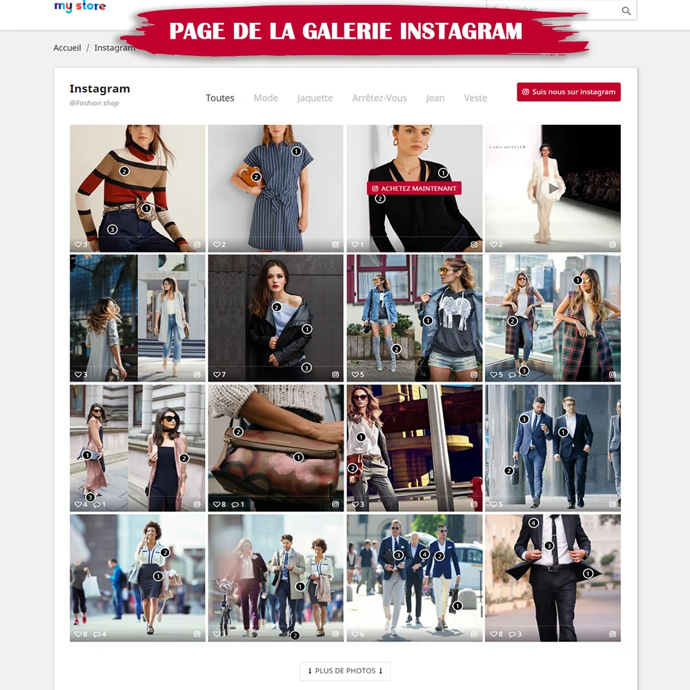 Présenter le module Instagram pour PrestaShop