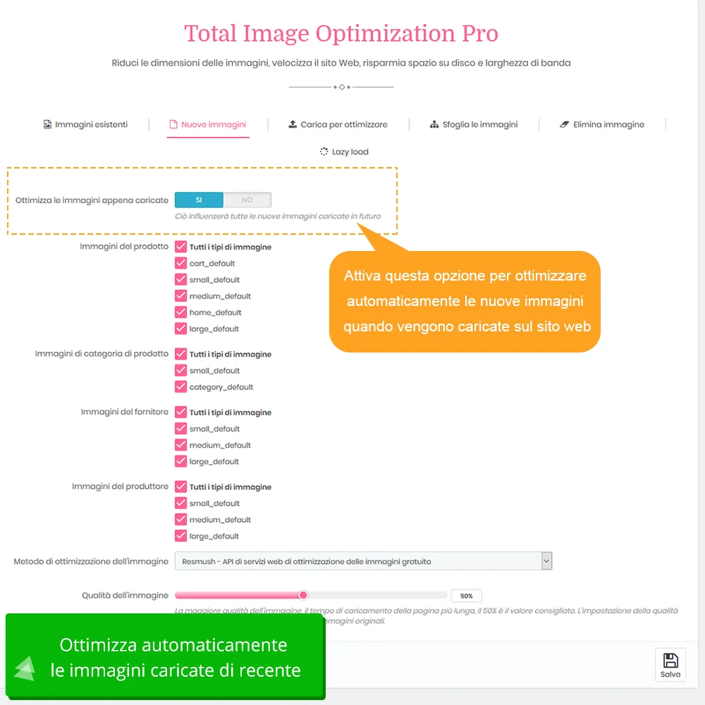 Presentare il modulo di compressione delle immagini PrestaShop