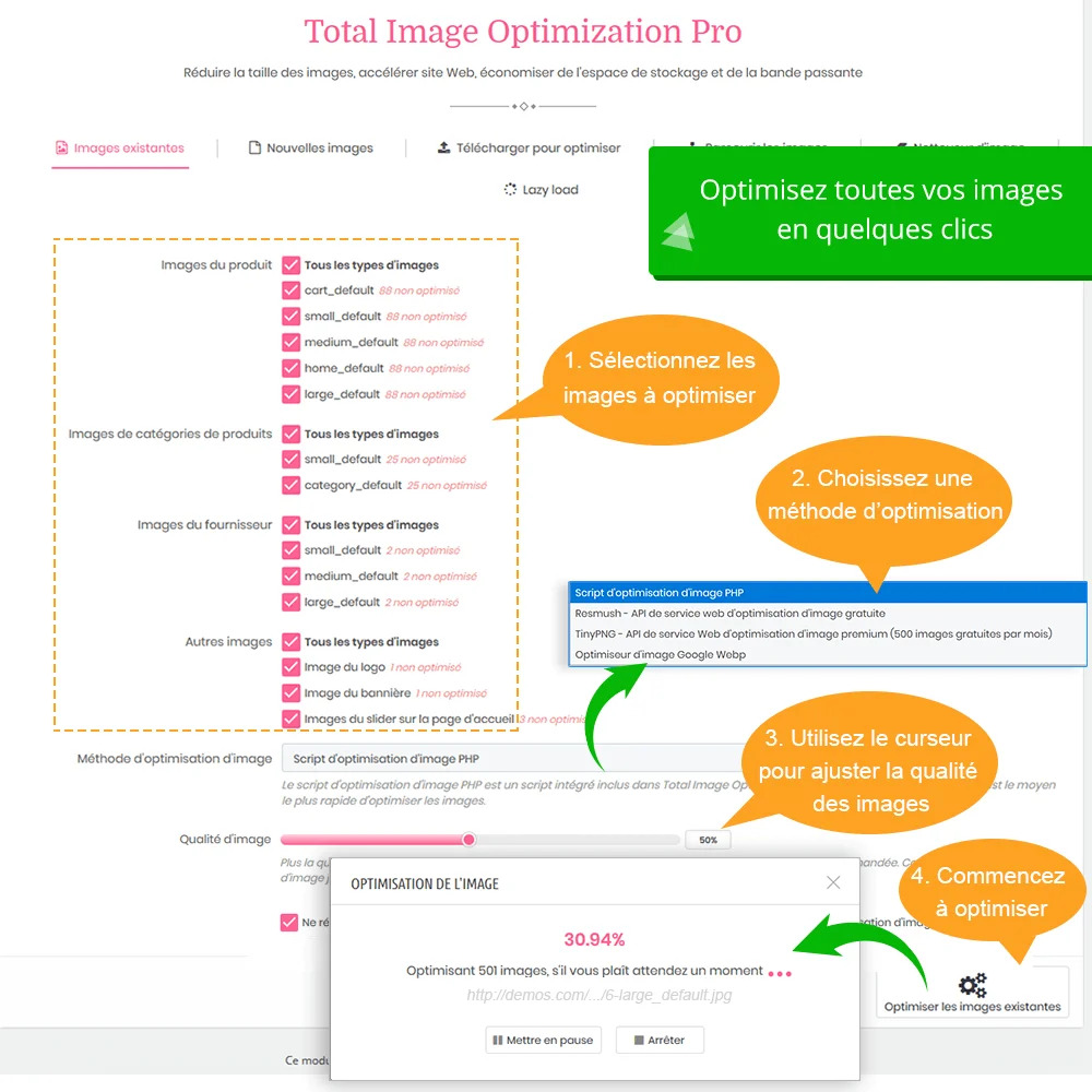 Présenter le module de compression d'images PrestaShop