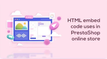 Il codice di incorporamento HTML utilizza nel negozio online PrestaShop.