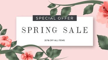 Spring sale is right here! 20% off all orders!