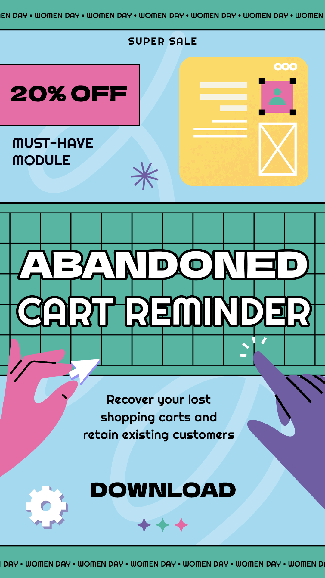 Abandoned cart sidebar banner