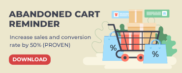 Abandoned cart reminder