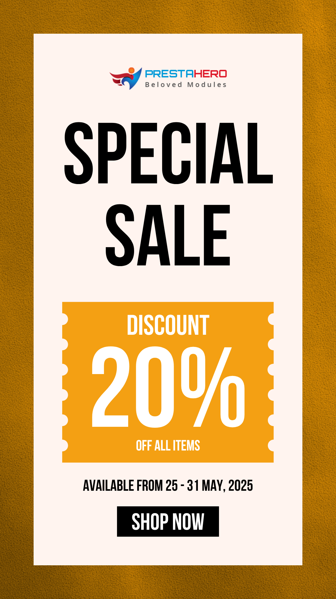 Sale banner for sidebar